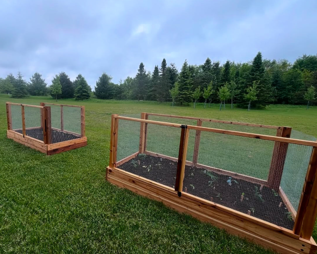 Enclosed Cedar Raised Beds